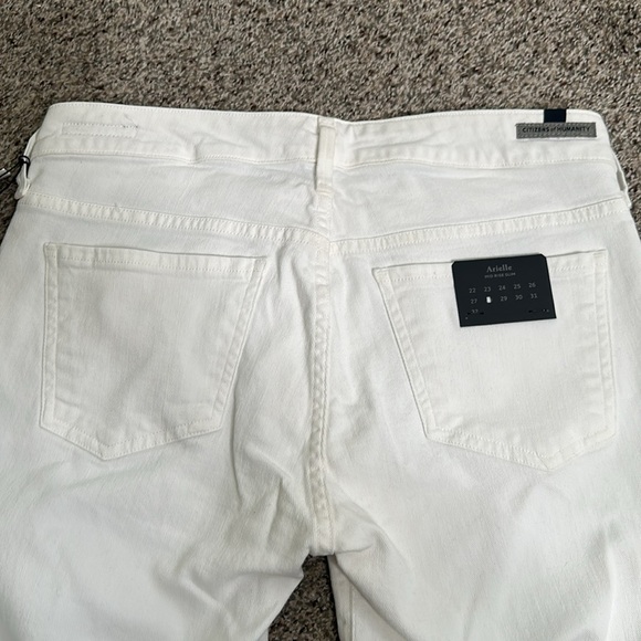 Citizens of humanity ARIELLE white med rise slim jeans size 28new - Picture 13 of 15